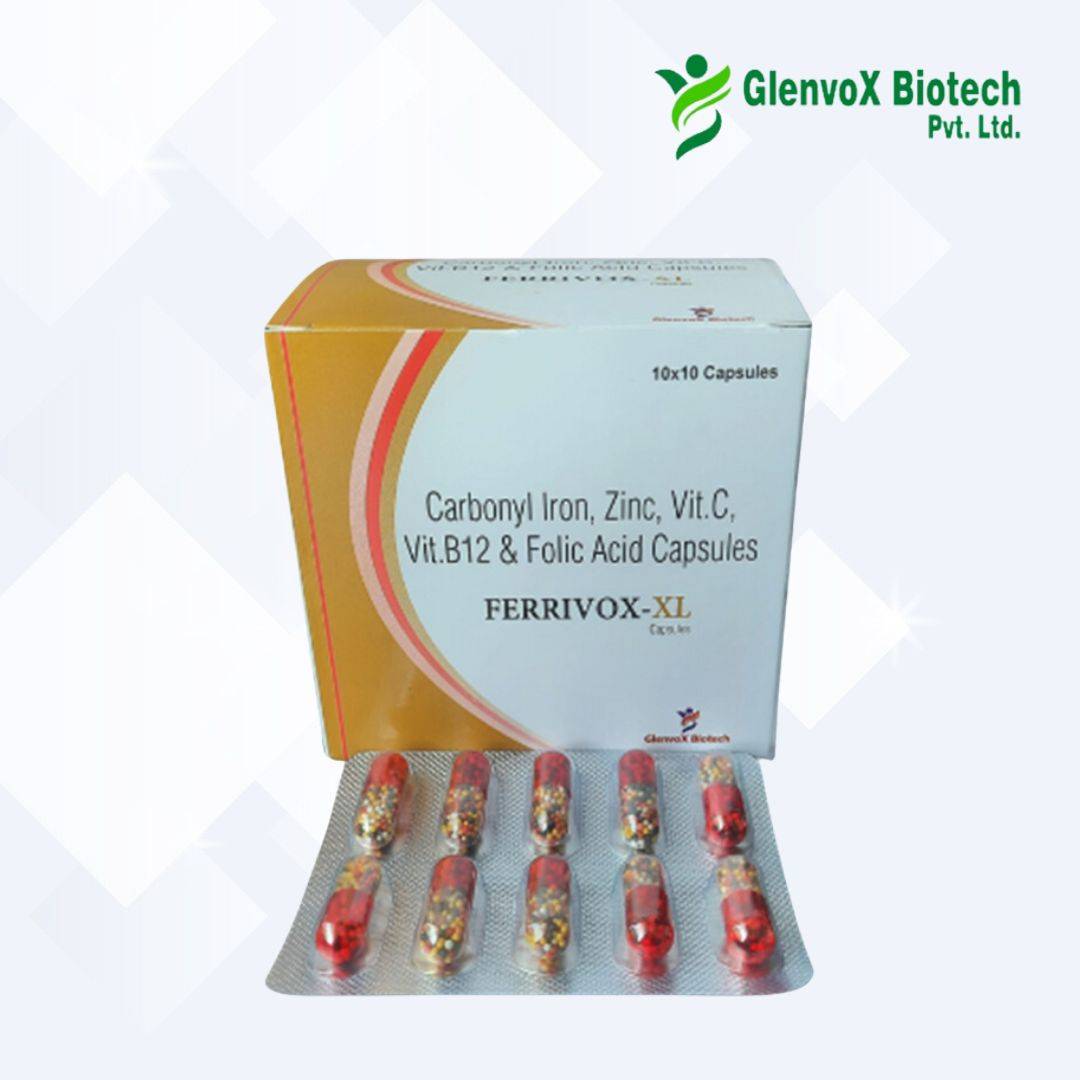 Carbonyl Iron, Zinc, Vit.C, Vit.B12 & Folic Acid Capsules