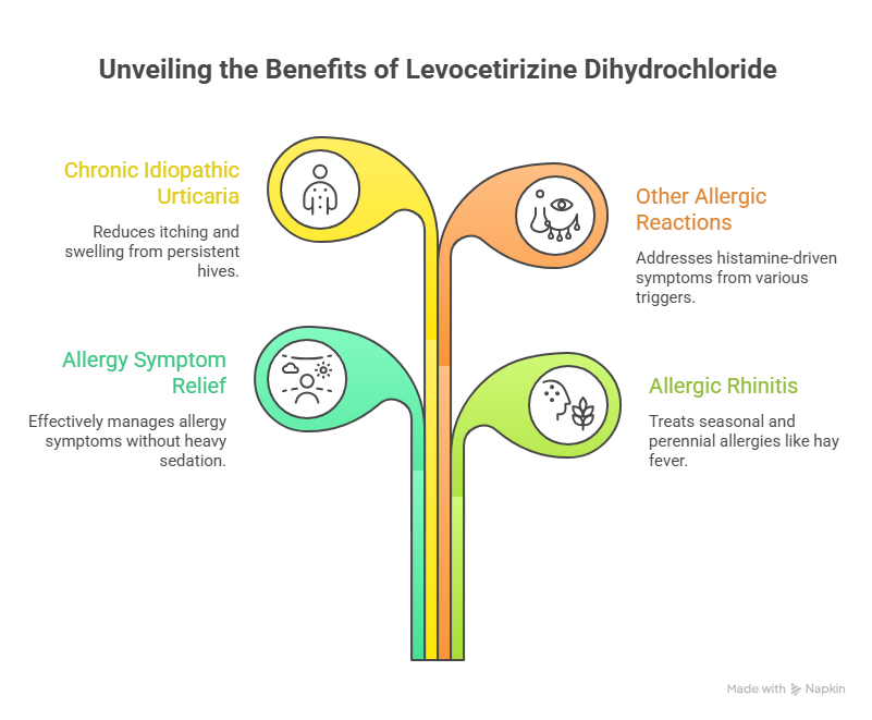 What Are Levocetirizine Dihydrochloride. image generated by napkin.ai