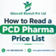 How to Read a PCD Pharma Price List
